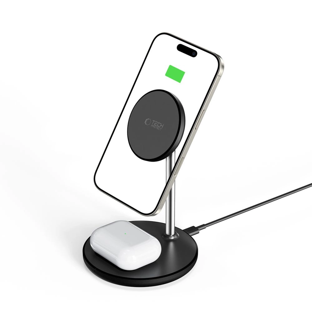 Tech-Protect QI15W-A39 2in1 MagSafe Charging Station - Blackeng