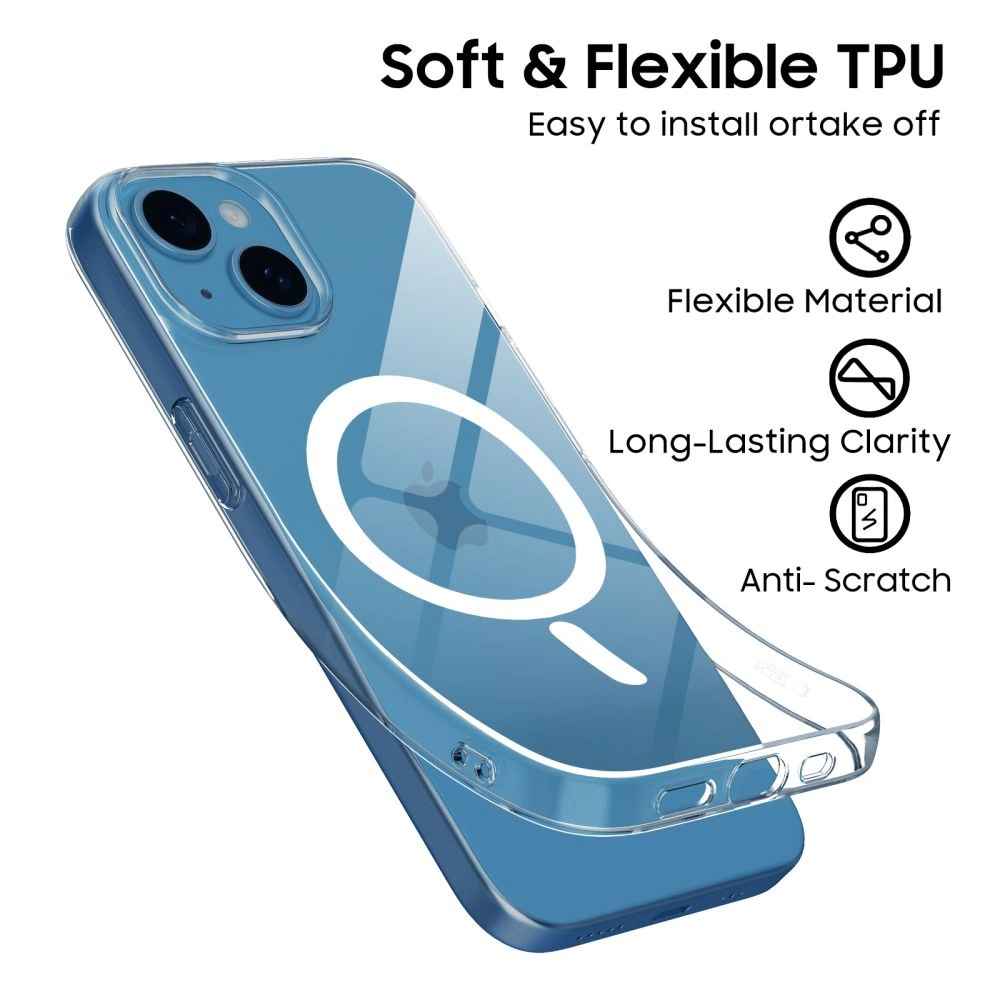 Tech-Protect FlexAir MagSafe Case for iPhone 13 Mini - Cleareng