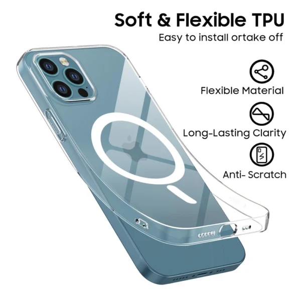Tech-Protect FlexAir MagSafe Case for iPhone 12 / 12 Pro - Cleareng
