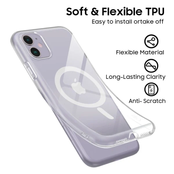 Tech-Protect FlexAir MagSafe iPhone 11 Case - Cleareng
