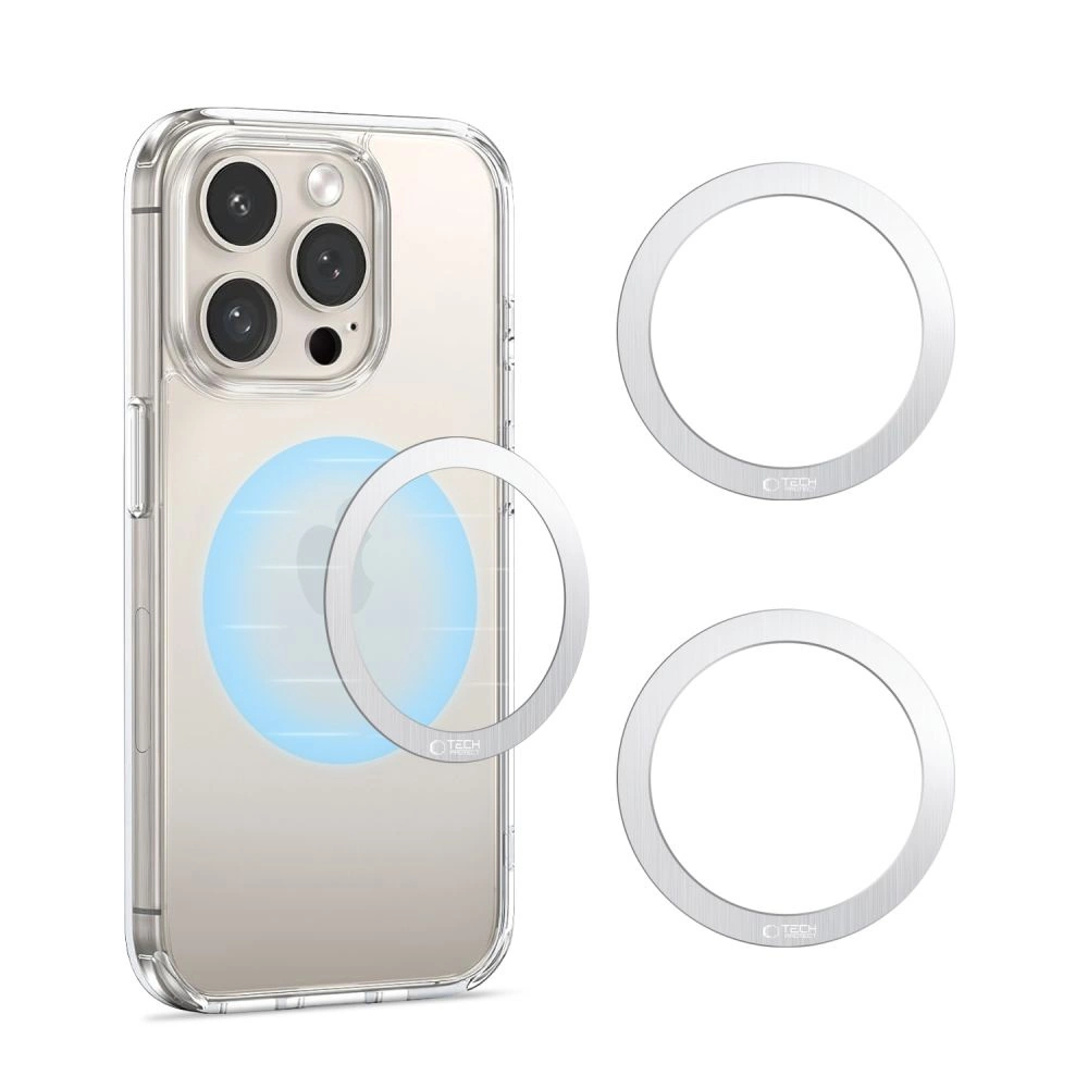 Tech-Protect MMP-110 2in1 MagSafe Ring - Silver / Silvereng