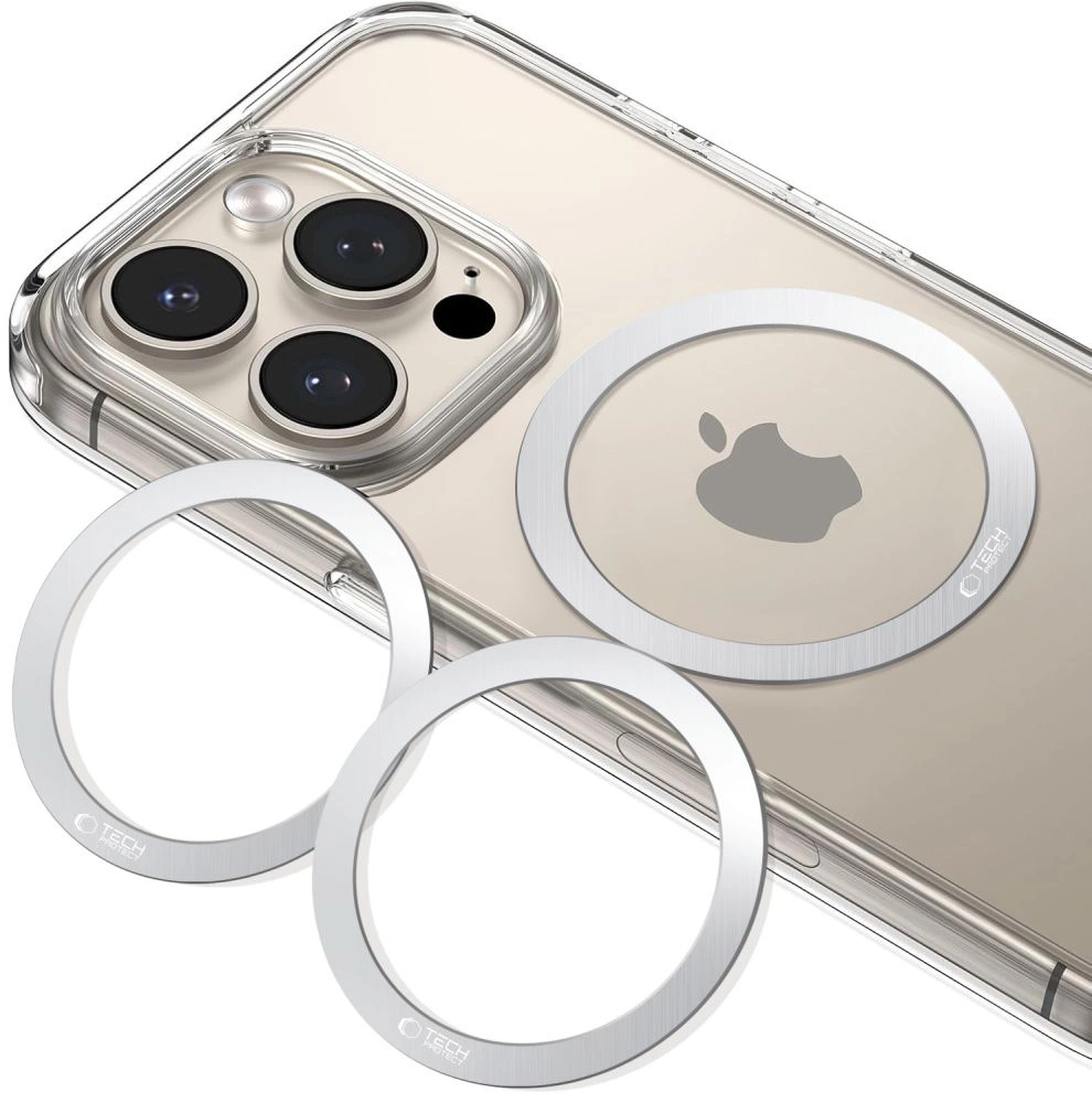 Tech-Protect MMP-110 2in1 MagSafe Ring - Silver / Silvereng
