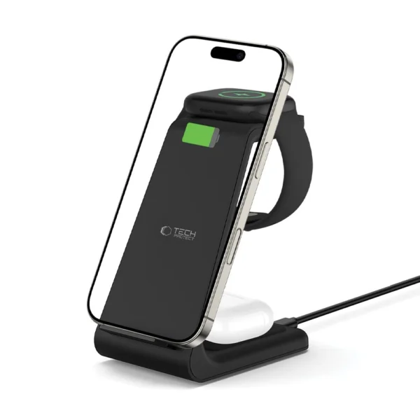 Tech-Protect QI15W-A36 3in1 Charging Station for Apple - Blackeng