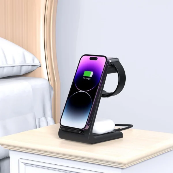 Tech-Protect QI15W-A36 3in1 Charging Station for Apple - Blackeng