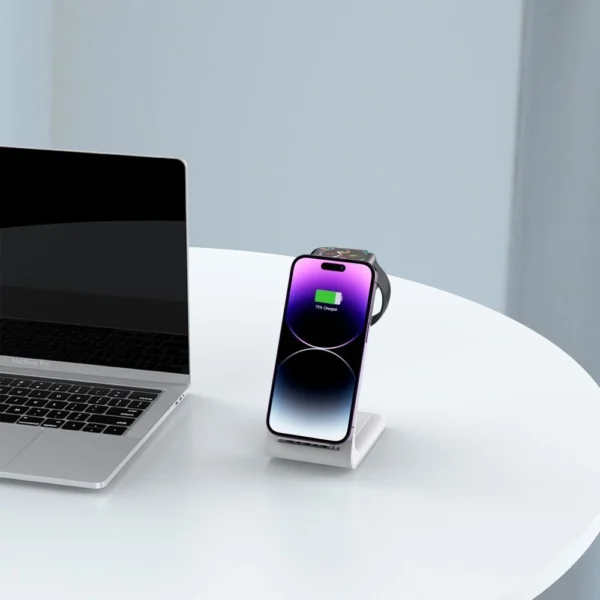 Tech-Protect QI15W-A36 3in1 Charging Station for Apple - Whiteeng