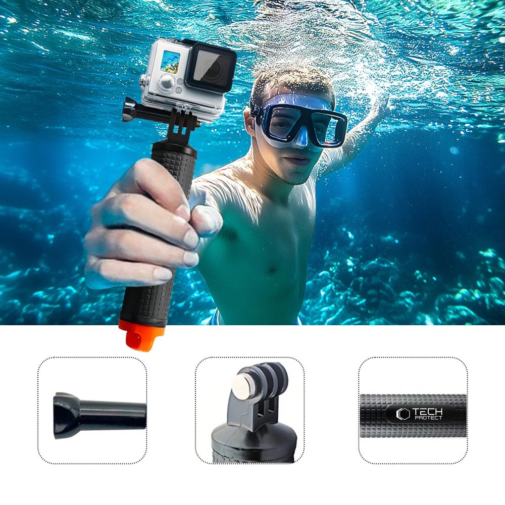 Tech-Protect GA100 Hand Grip for GoPro / DJI - Blackeng
