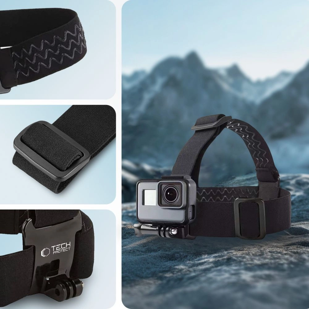 Tech-Protect GA100 Head Mount for GoPro / DJI - Blackeng