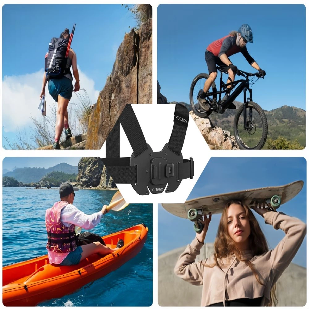 Tech-Protect GA100 Chest Mount for GoPro / DJI - Blackeng