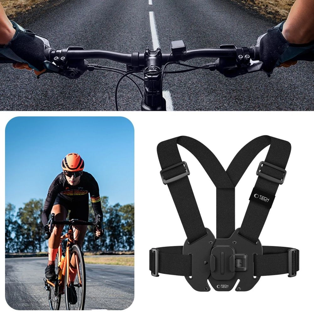 Tech-Protect GA100 Chest Mount for GoPro / DJI - Blackeng