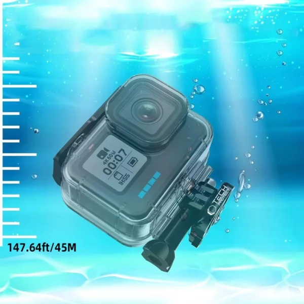 Tech-Protect GA200 Waterproof Case for GoPro Hero 9 / 10 / 11 / 12 - Transparenteng