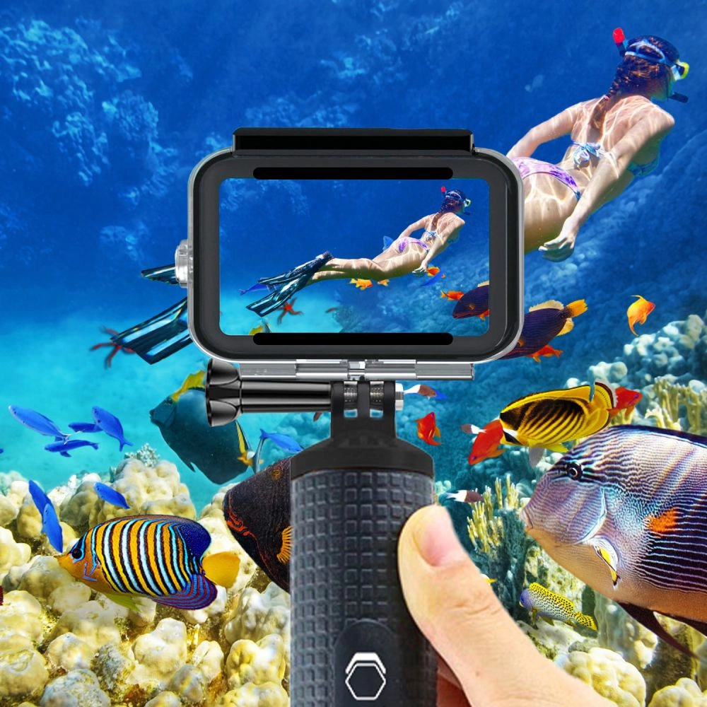 Tech-Protect GA200 Waterproof Case for GoPro Hero 9 / 10 / 11 / 12 - Transparenteng
