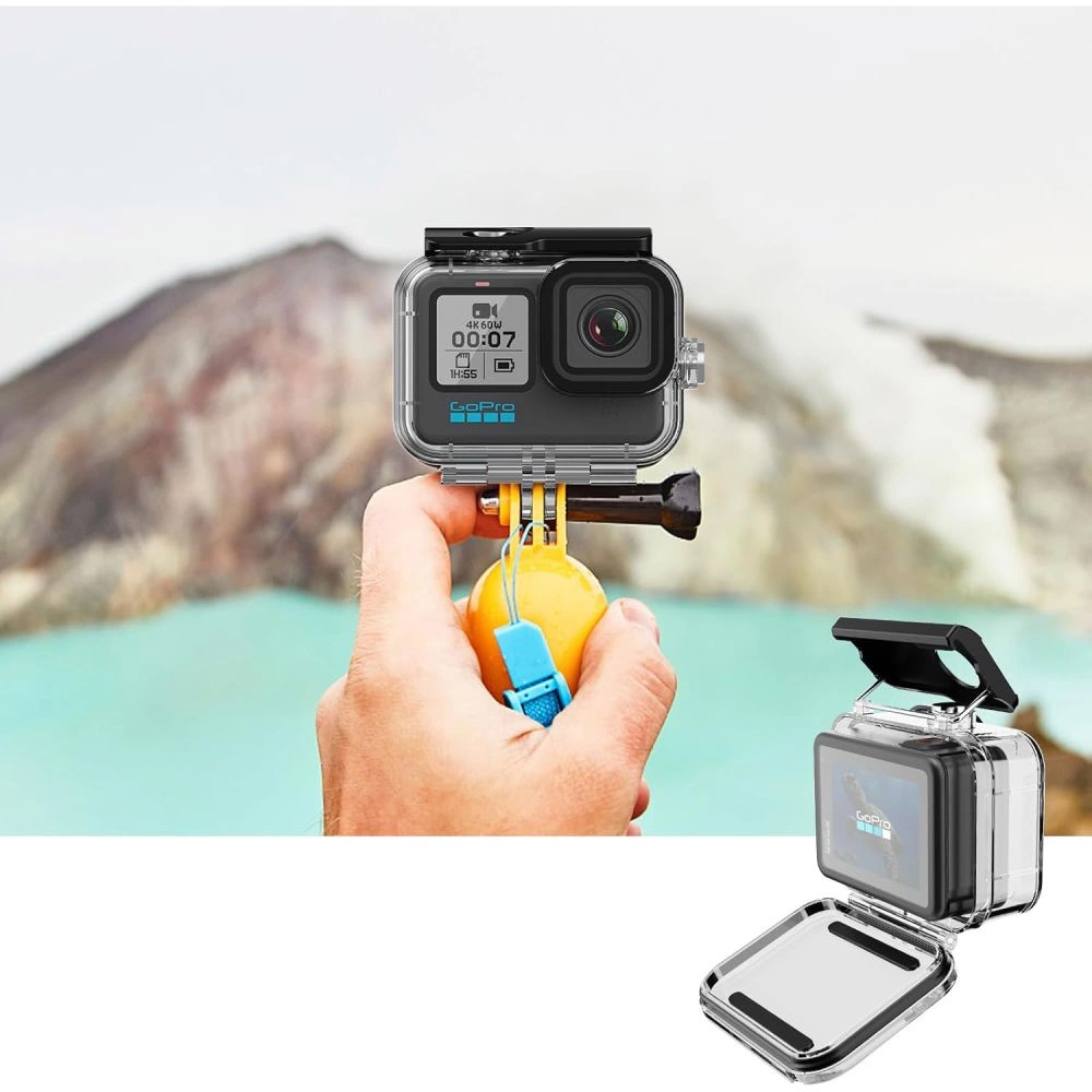 Tech-Protect GA200 Waterproof Case for GoPro Hero 9 / 10 / 11 / 12 - Transparenteng