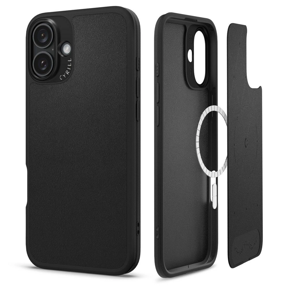 Spigen Cyrill Kajuk Mag MagSafe iPhone 16 Case - Blackeng