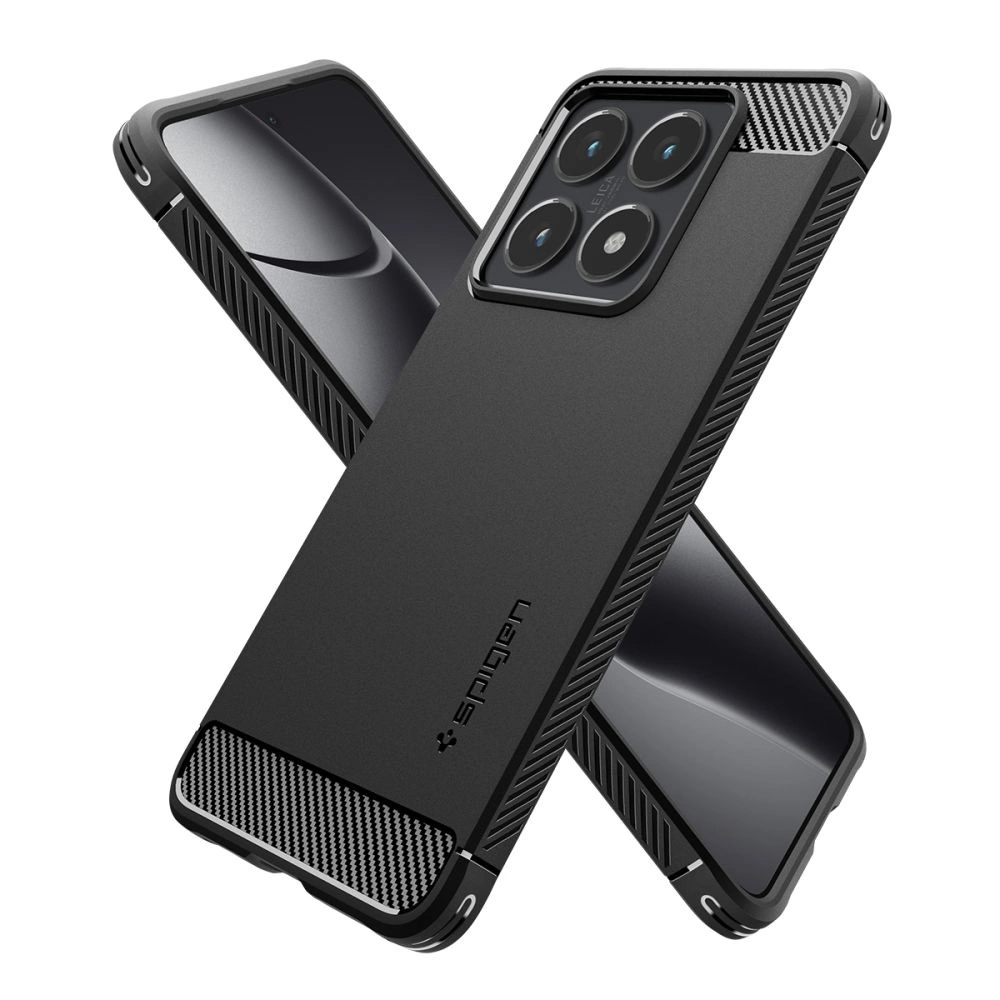 Spigen Rugged Armor Case for Xiaomi 14T Pro - Matte Blackeng