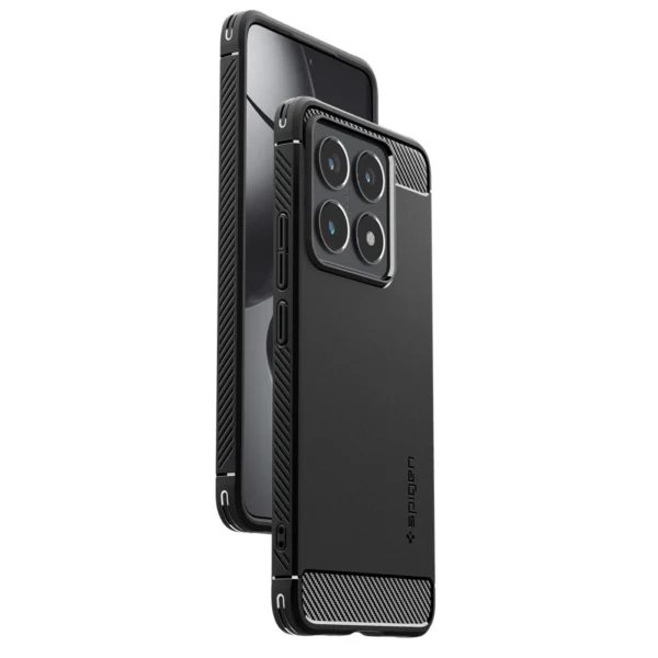 Spigen Rugged Armor Case for Xiaomi 14T Pro - Matte Blackeng