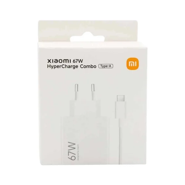 Ładowarka sieciowa Xiaomi BHR9465EU 67W 6.2A USB-A z kablem USB-C - białapol