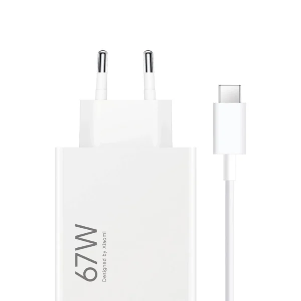 Ładowarka sieciowa Xiaomi BHR9465EU 67W 6.2A USB-A z kablem USB-C - białapol