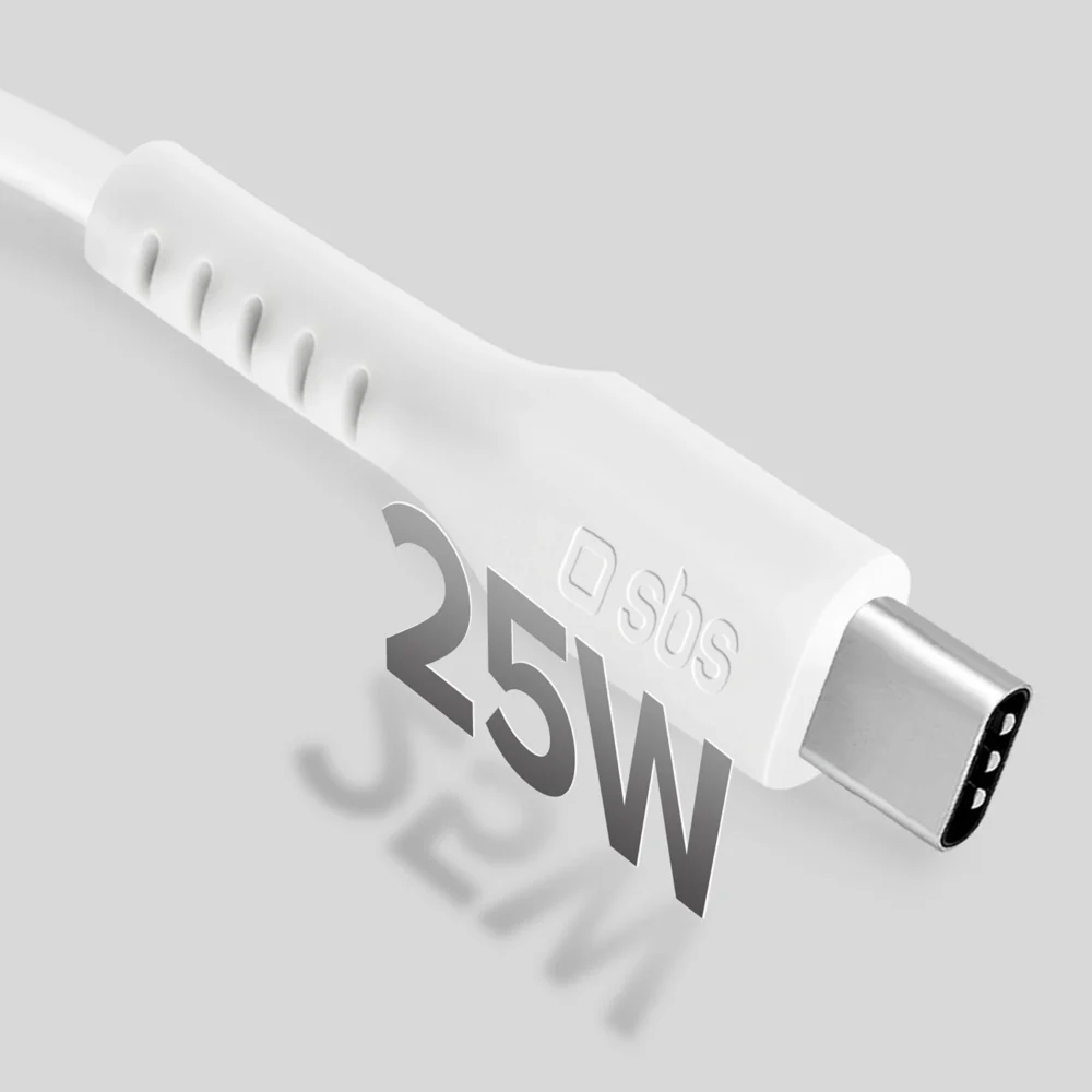 SBS TECABLETCC10W USB-C Cable - USB-C Power Delivery 25W 1 m - whiteeng