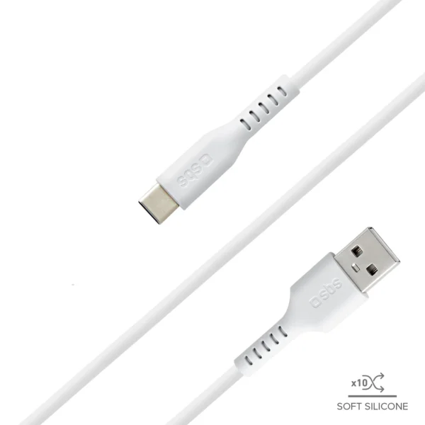 SBS TECABLEMICROC15W USB-A - USB-C Cable 1.5m - Whiteeng