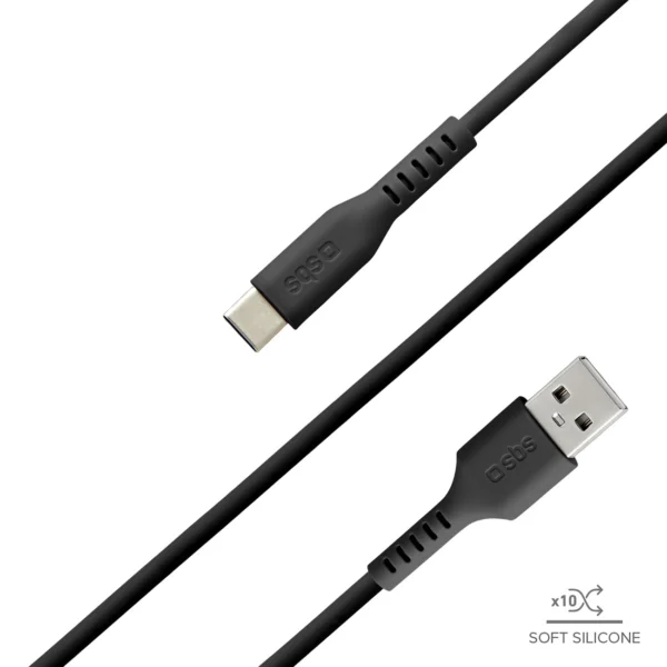 SBS TECABLEMICROC15K USB-A - USB-C Cable 1.5m - Blackeng