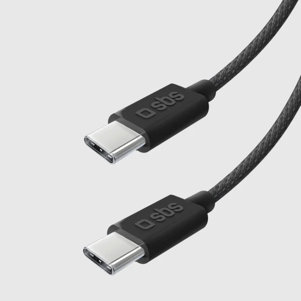 SBS TECABLETISSUETCK USB-C - USB-C 1.5m 60W braided cable - blackeng