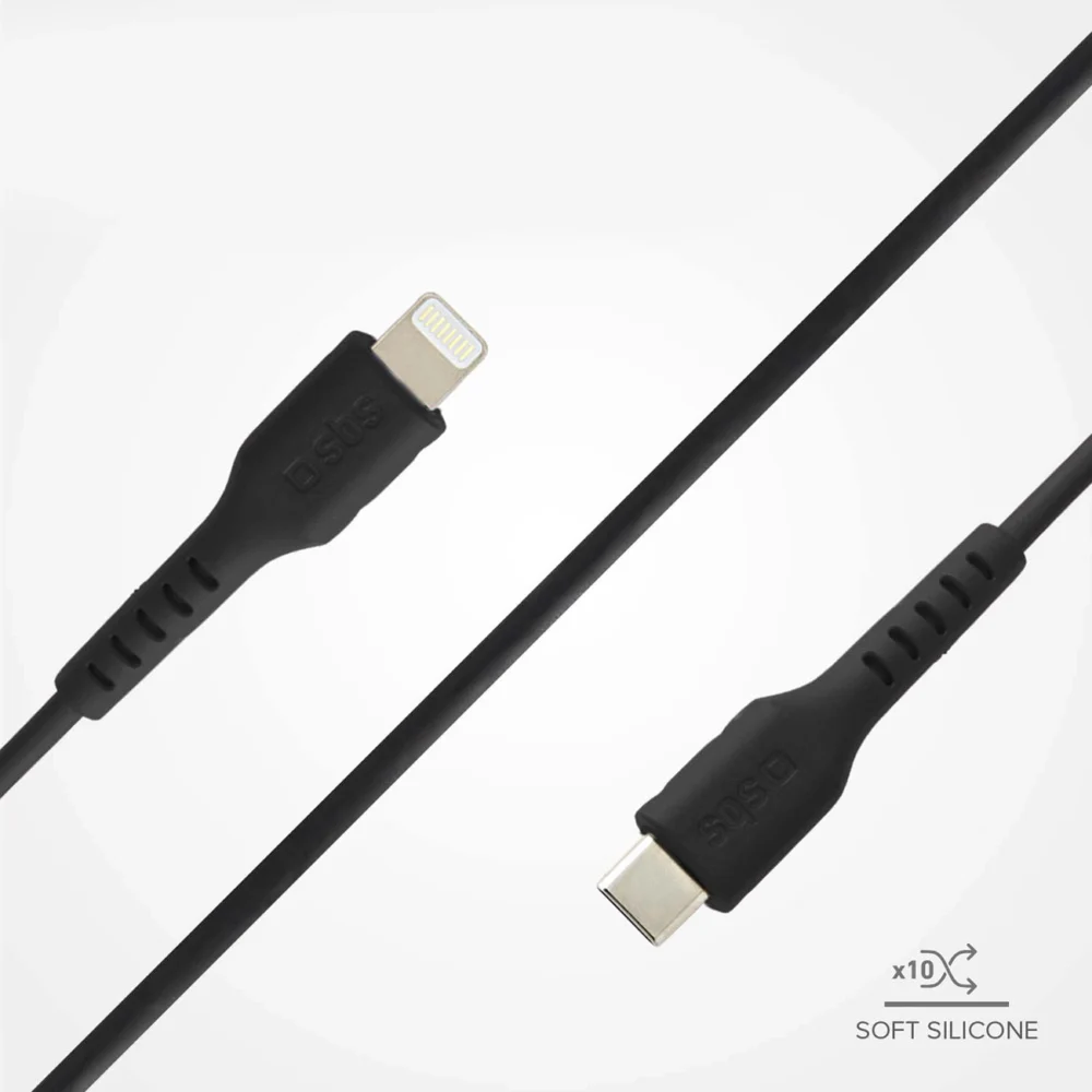 SBS TECABLELIGTC1K USB-C - Lightning cable 1m - blackeng