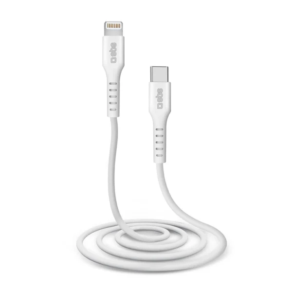 SBS TECABLELIGTC1W USB-C - Lightning Cable MFi Certified, 1m - Whiteeng