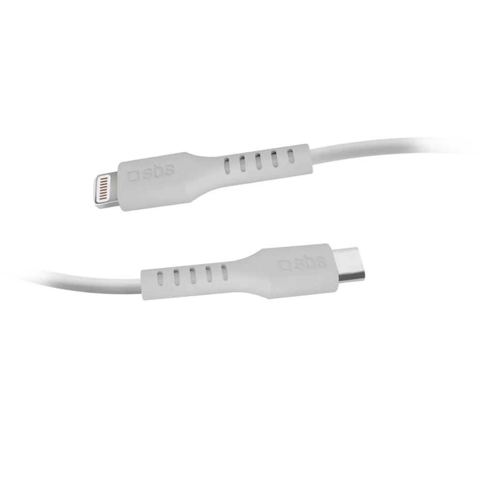 SBS TECABLELIGTC1W USB-C - Lightning Cable MFi Certified, 1m - Whiteeng