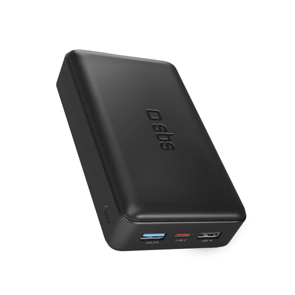 Fast charge power bank: 20,000 mAh, 2 USBs Blackeng