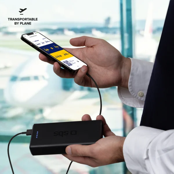 Fast charge power bank: 20,000 mAh, 2 USBs Blackeng