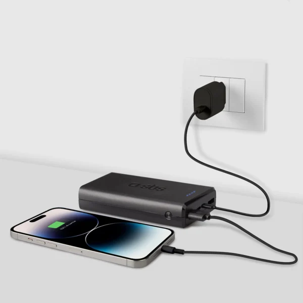 Fast charge power bank: 20,000 mAh, 2 USBs Blackeng