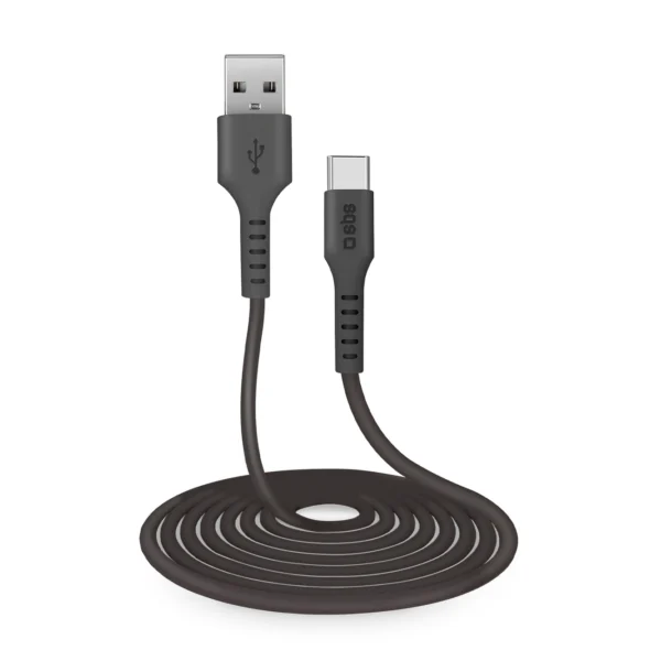 SBS TECABLETC3MTK USB-A - USB-C Cable 3m - Blackeng