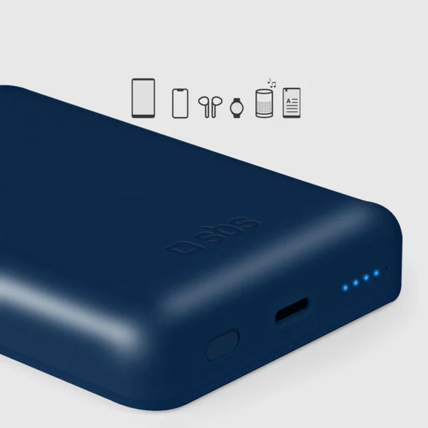 Powerbank SBS TEBB5000MAG1CB 5000 mAh compatible with MagSafe - blueeng