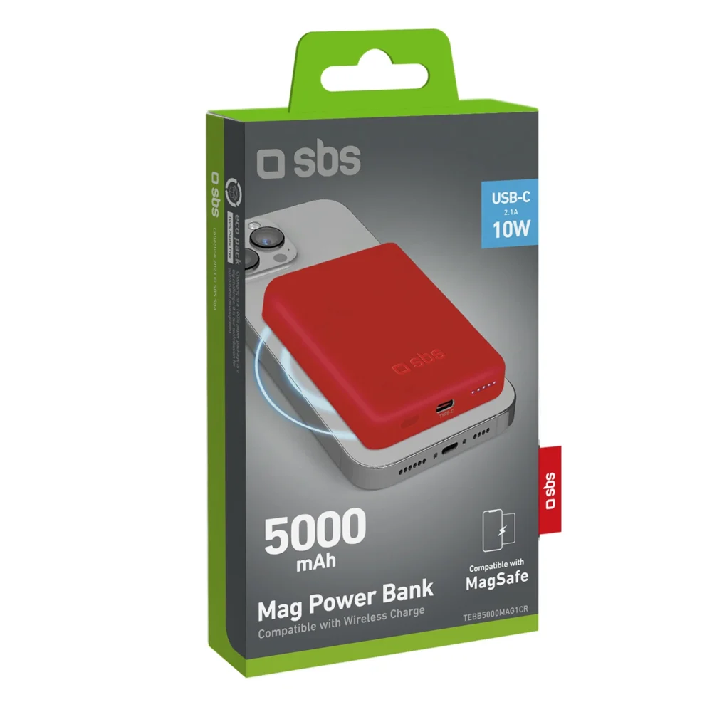Powerbank SBS TEBB5000MAG1CR 5000 mAh compatible with MagSafe - redeng