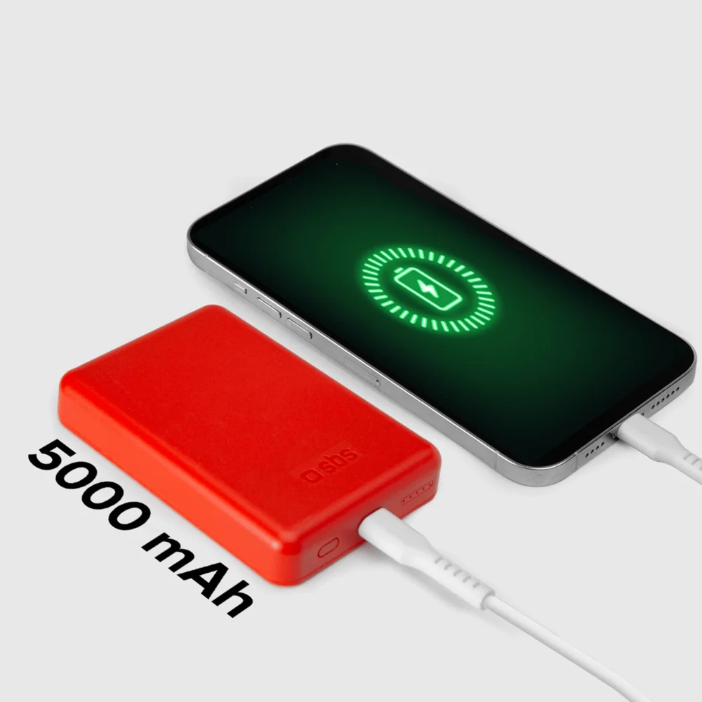 Powerbank SBS TEBB5000MAG1CR 5000 mAh compatible with MagSafe - redeng