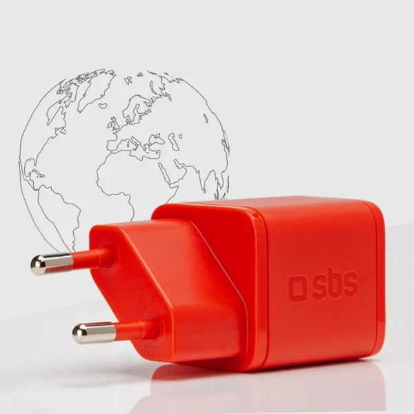 SBS TETRGAN1C20R 20W GaN Wall Charger with Power Delivery - Redeng