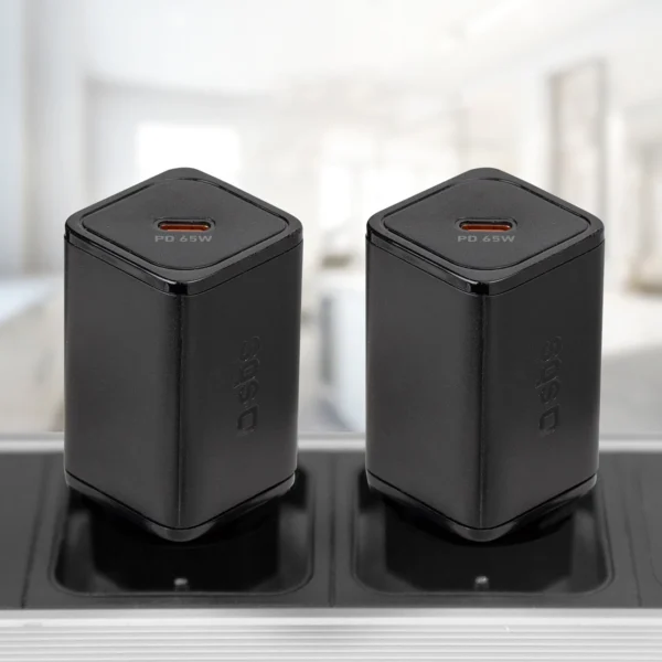 SBS TETRGAN1C65W 65W GaN Power Delivery Charger - Blackeng