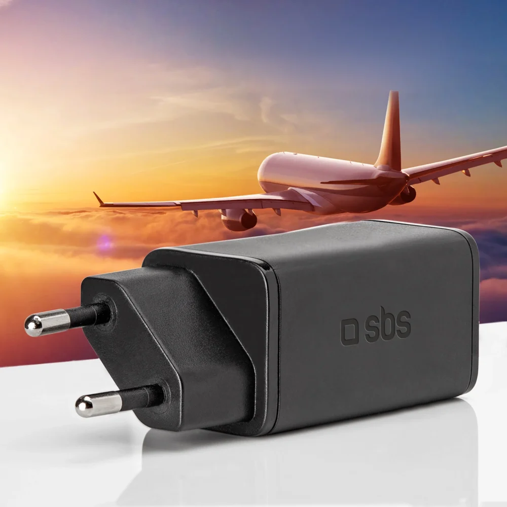 SBS TETRGAN1C65W 65W GaN Power Delivery Charger - Blackeng