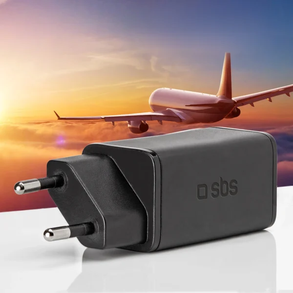 SBS TETRGAN1C65W 65W GaN Power Delivery Charger - Blackeng