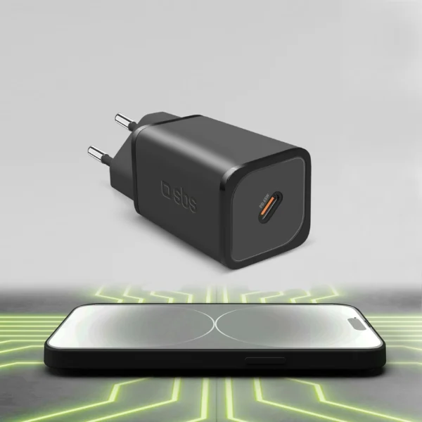 SBS TETRGAN1C65W 65W GaN Power Delivery Charger - Blackeng