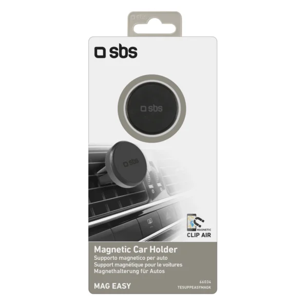 SBS TESUPPEASYMAGK smartphone holder magnetic, for air vent - blackeng