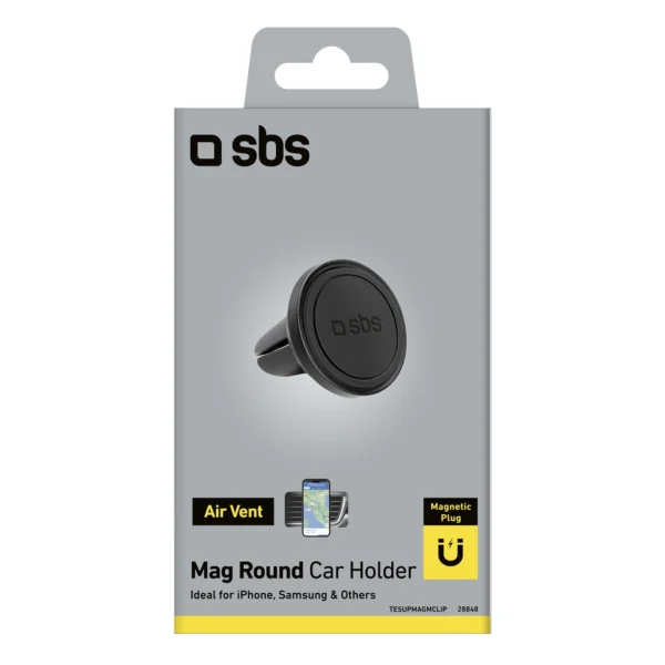 SBS TESUPMAGMCLIP smartphone holder magnetic, for air vent - blackeng