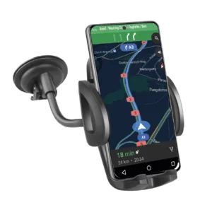 SBS TE0UCH20W Smartphone Holder for 6.8" on Glass - Blackeng