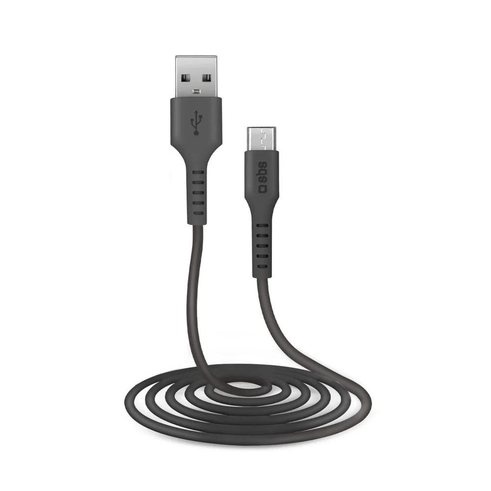 SBS TECABLEMICRO2K USB-A - Micro-USB Cable 2 m - Blackeng