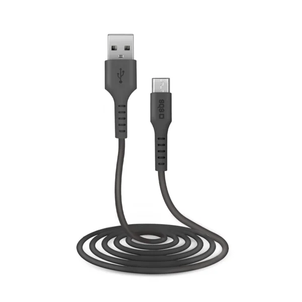 SBS TECABLEMICRO2K USB-A - Micro-USB Cable 2 m - Blackeng