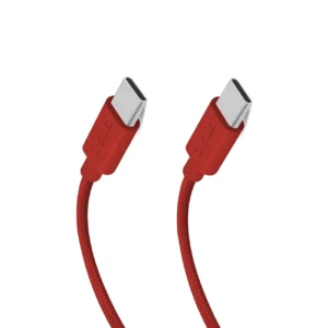 SBS TECABLETISSUETCCR USB-C - USB-C 1.5m 60W Braided Cable - Redeng