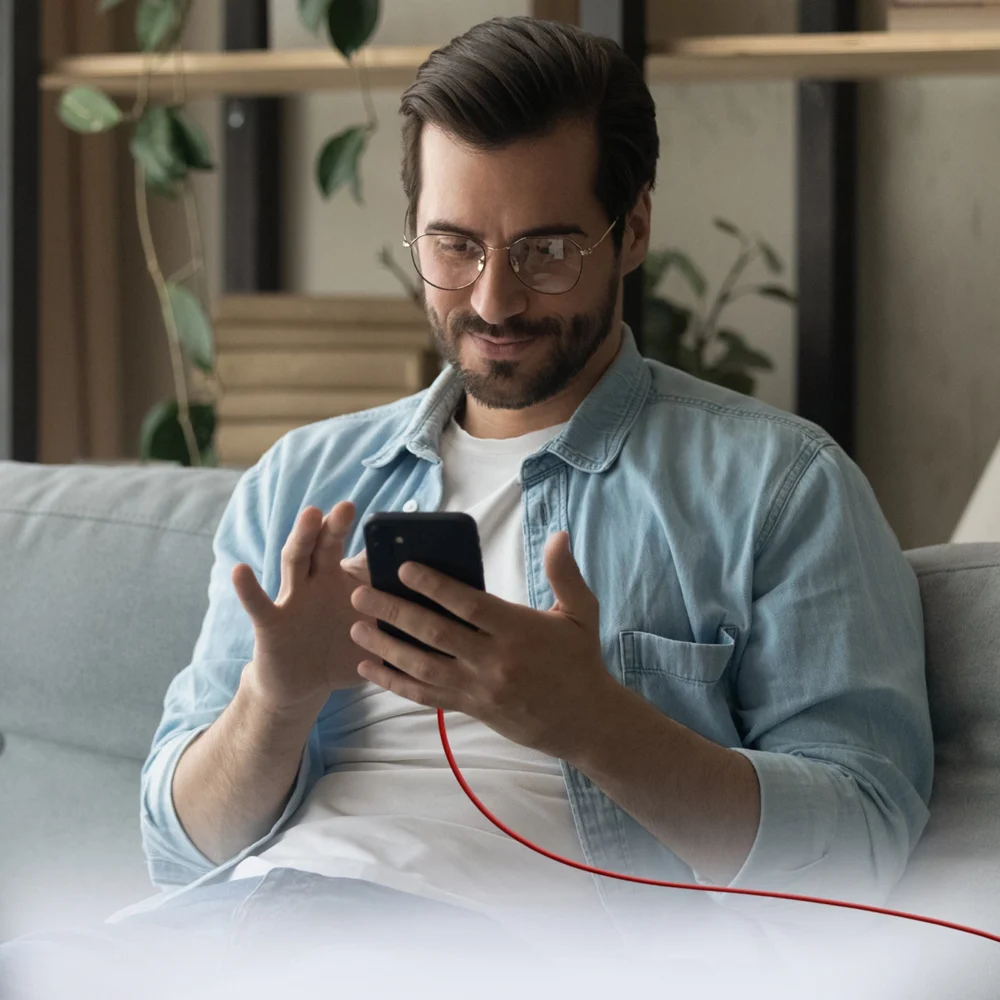 SBS TECABLETISSUETCCR USB-C - USB-C 1.5m 60W Braided Cable - Redeng