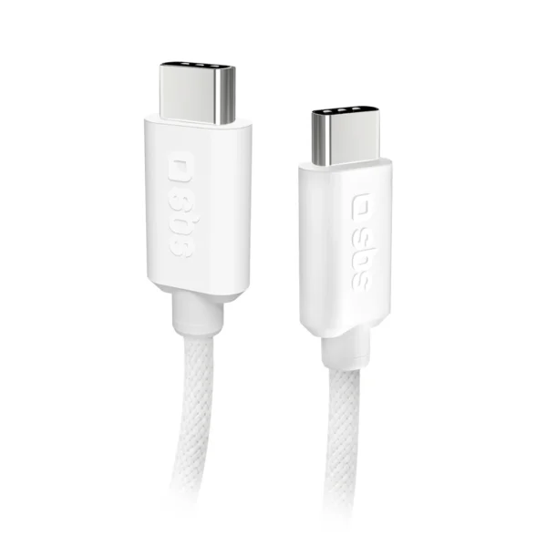 SBS TECABLETISSUETCCG USB-C - USB-C 1.5m 60W braided cable - grayeng