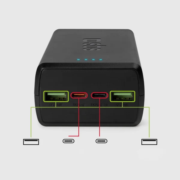 Powerbank SBS TTBB30000PD20K 30000 mAh 2 x USB-C 2 x USB-A - blackeng