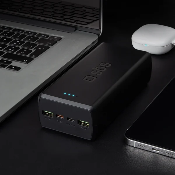 Powerbank SBS TTBB30000PD20K 30000 mAh 2 x USB-C 2 x USB-A - blackeng